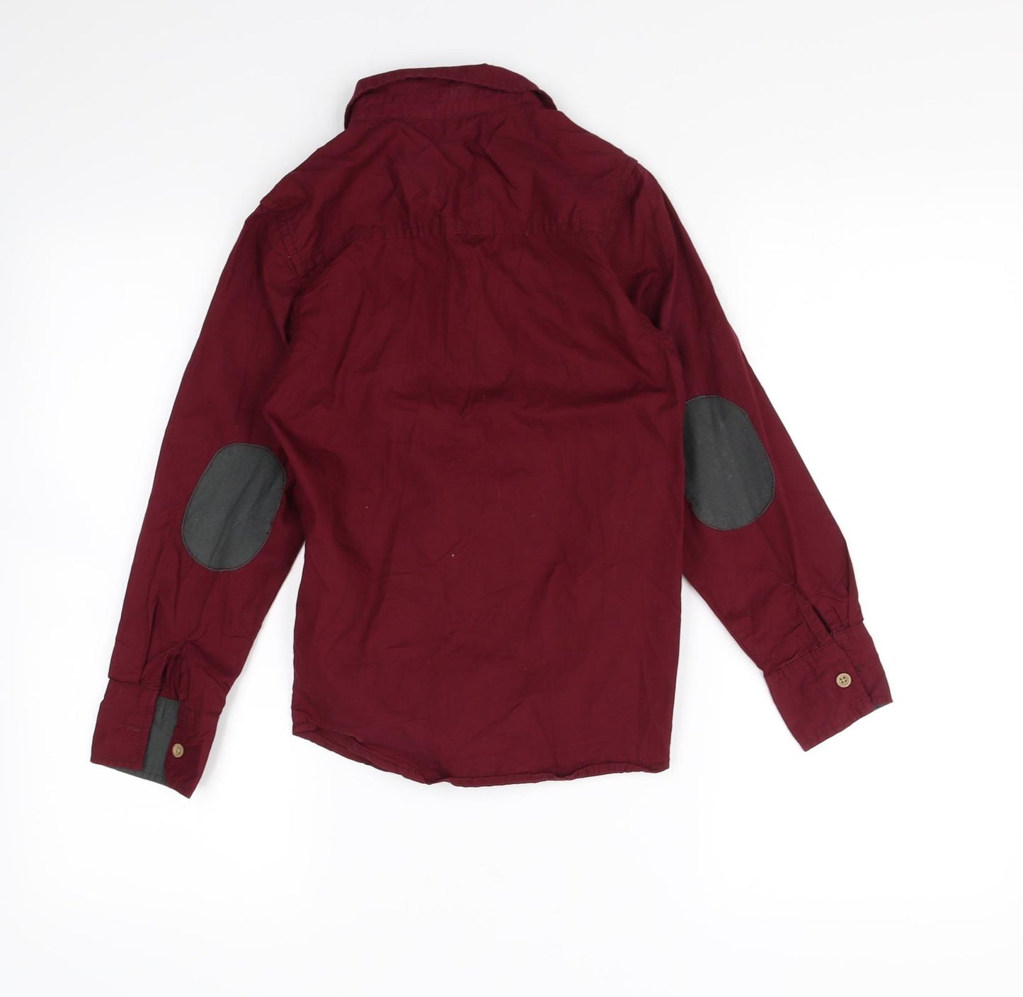 Rebel Boys Red   Basic Button-Up Size 8-9 Years