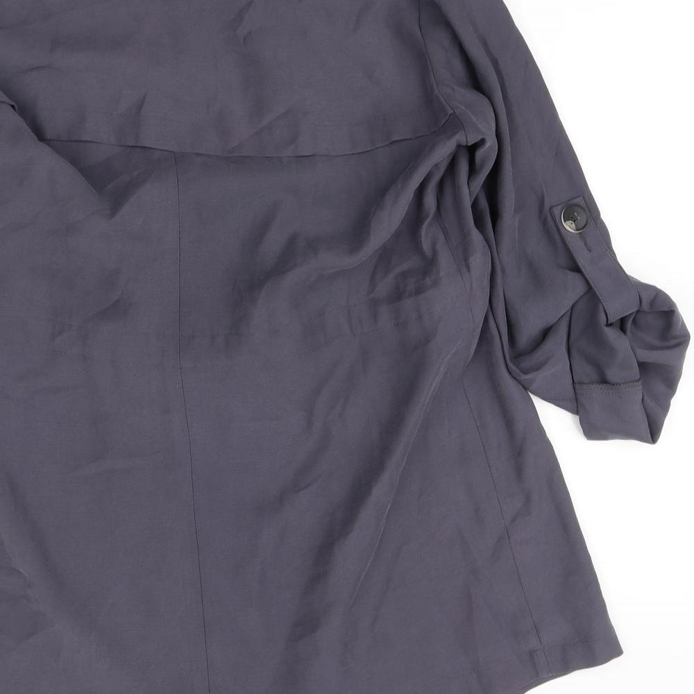 Primark Womens Grey   Jacket Coat Size 8