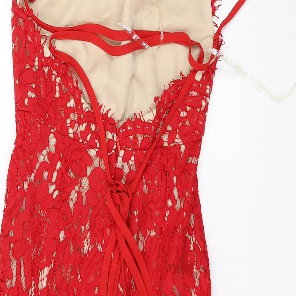 Glamorous Womens Red   Mini  Size 6