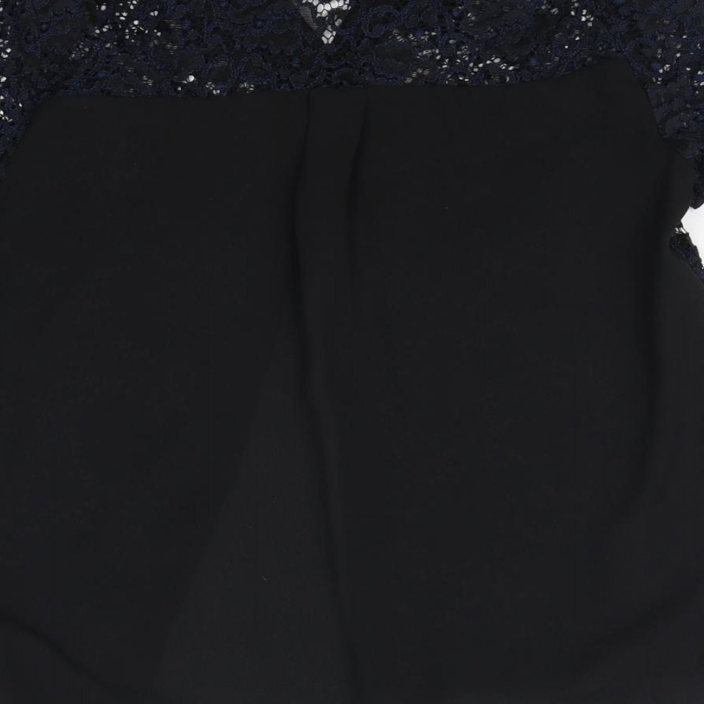 NEXT Womens Black   Basic Button-Up Size 10