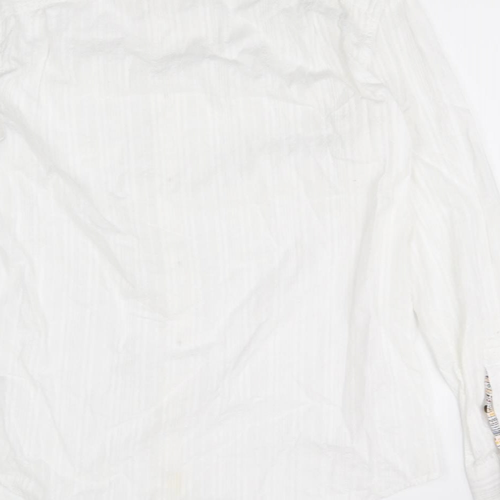 Mantaray  Mens White    Dress Shirt Size M