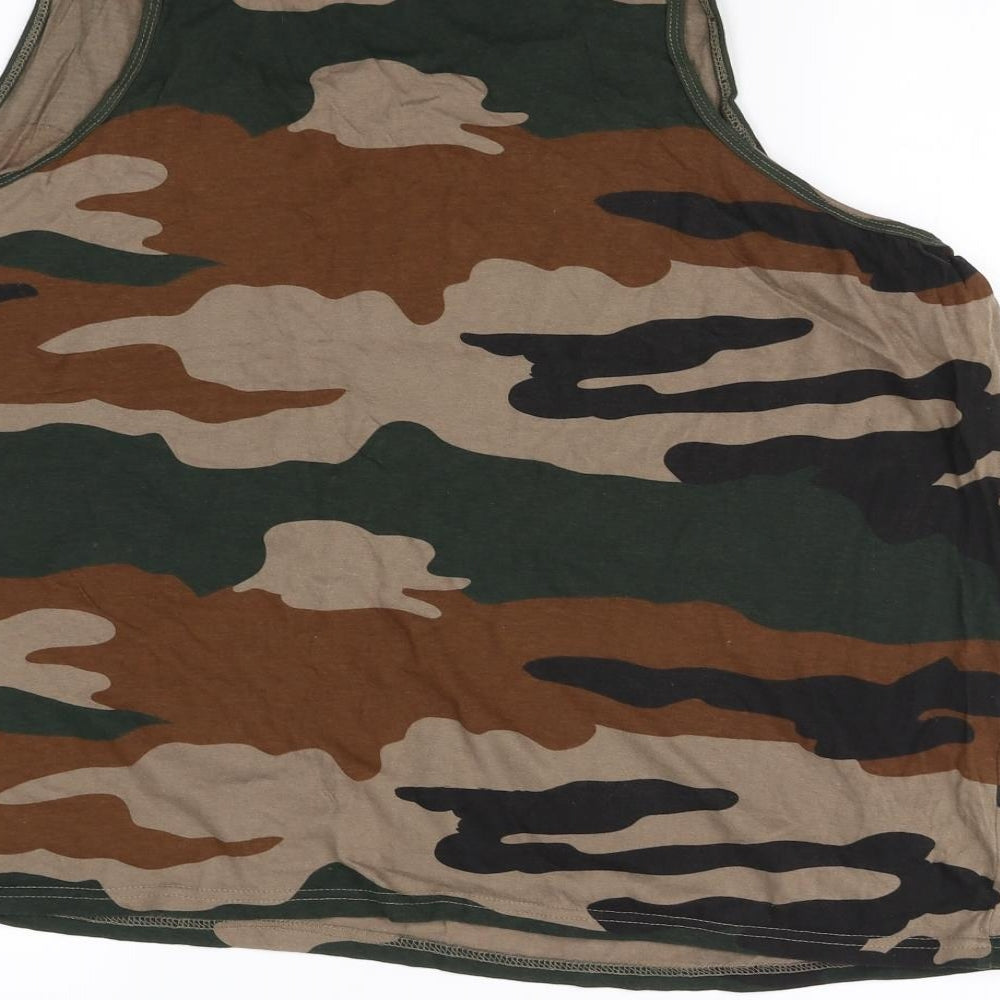 Duke original issue Mens Green Camouflage   T-Shirt Size XL