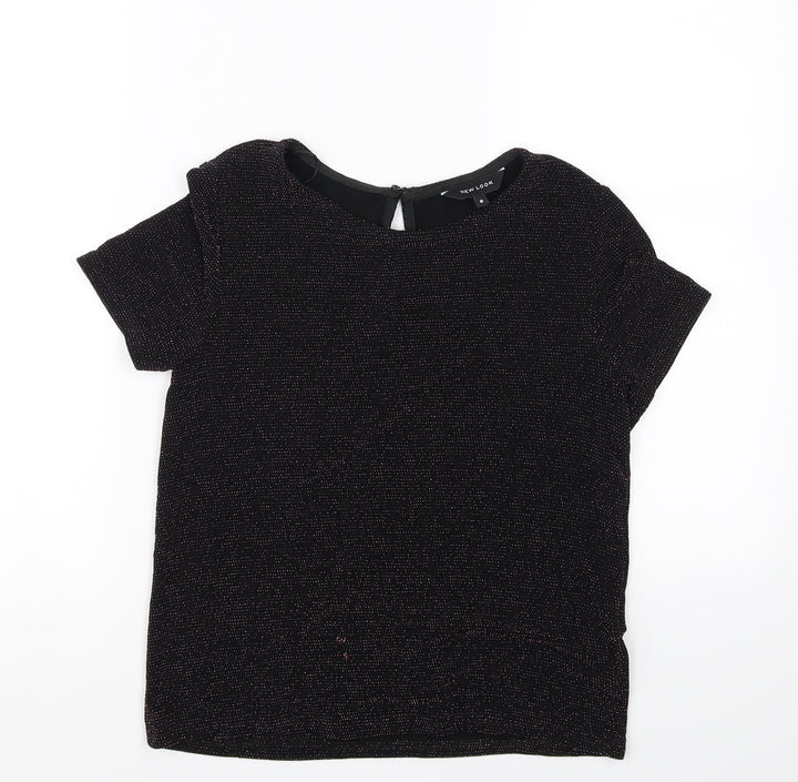 New Look Womens Black   Basic Blouse Size 8