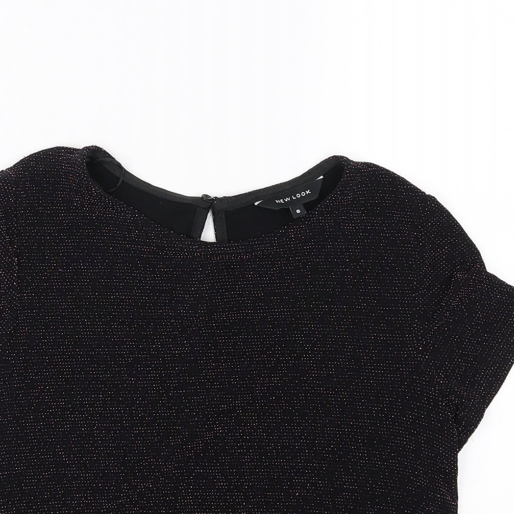 New Look Womens Black   Basic Blouse Size 8