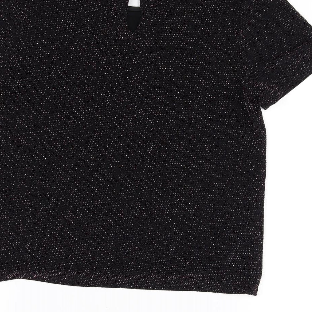 New Look Womens Black   Basic Blouse Size 8