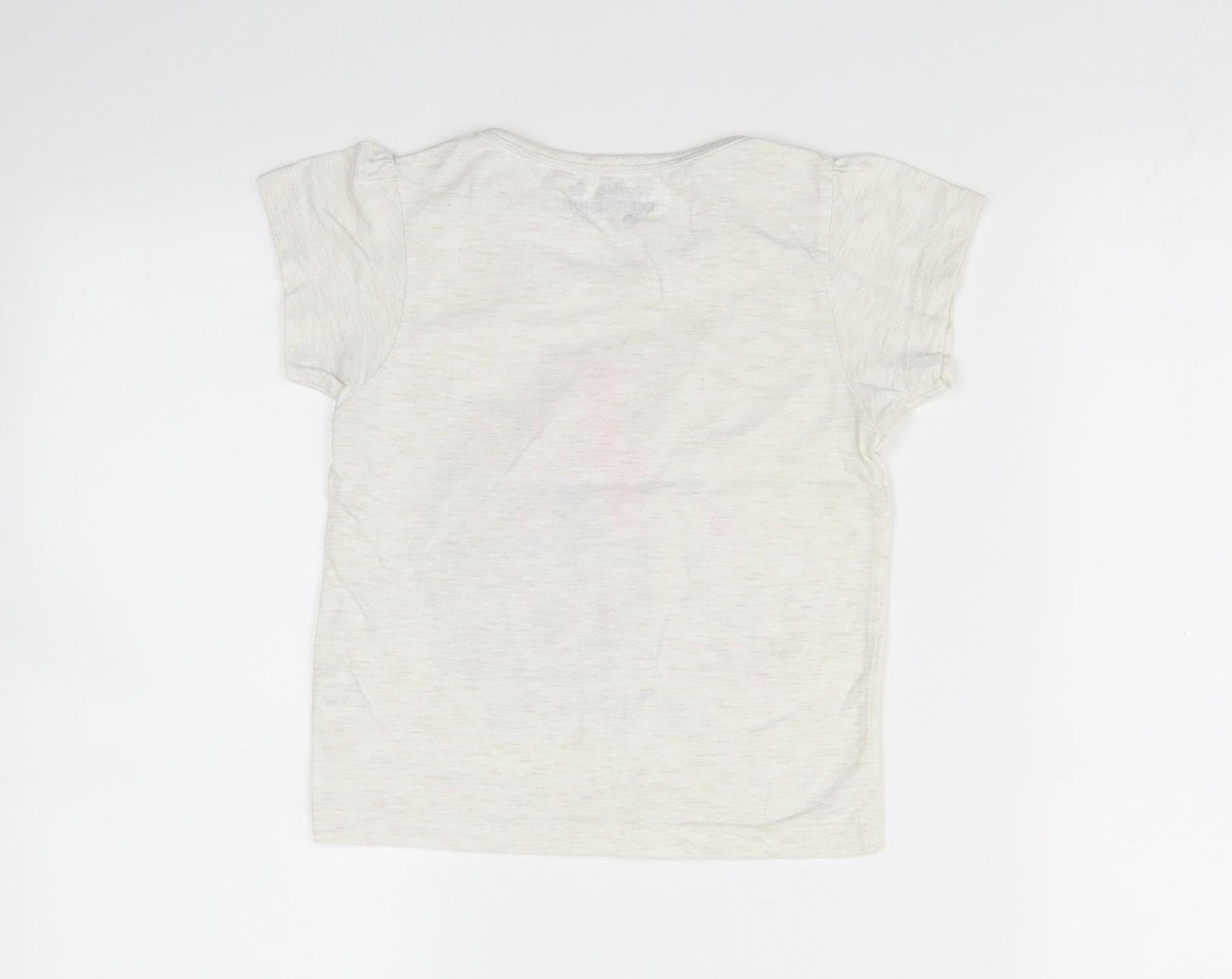 Young Dimension Girls Beige   Basic T-Shirt Size 6-7 Years