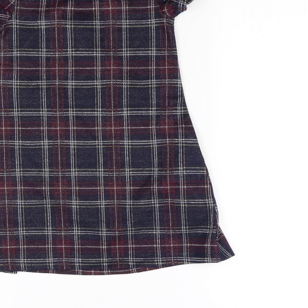 Primark Girls Multicoloured Check  Fit & Flare  Size 5-6 Years
