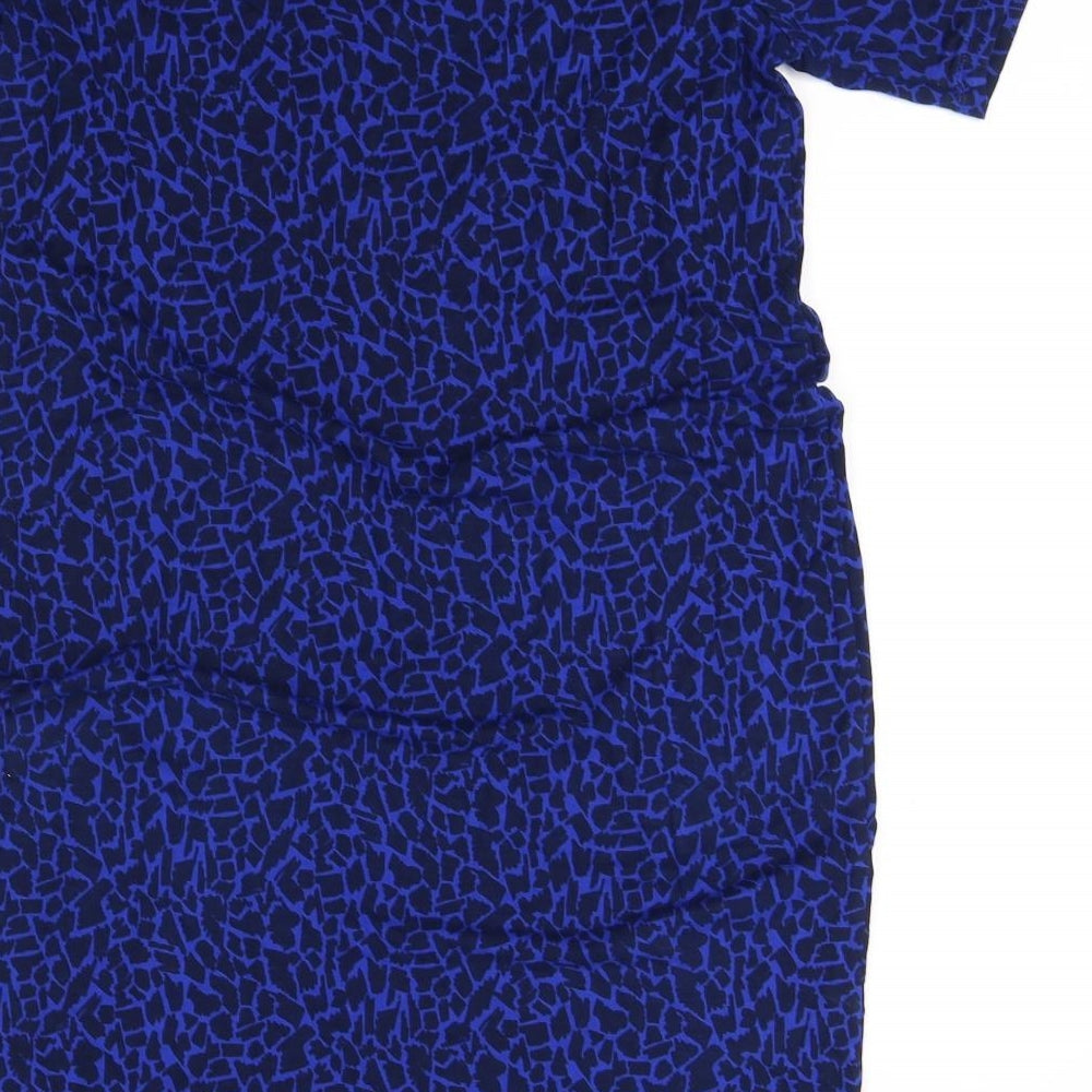 PURE Collection Womens Blue Geometric  Mini  Size 12