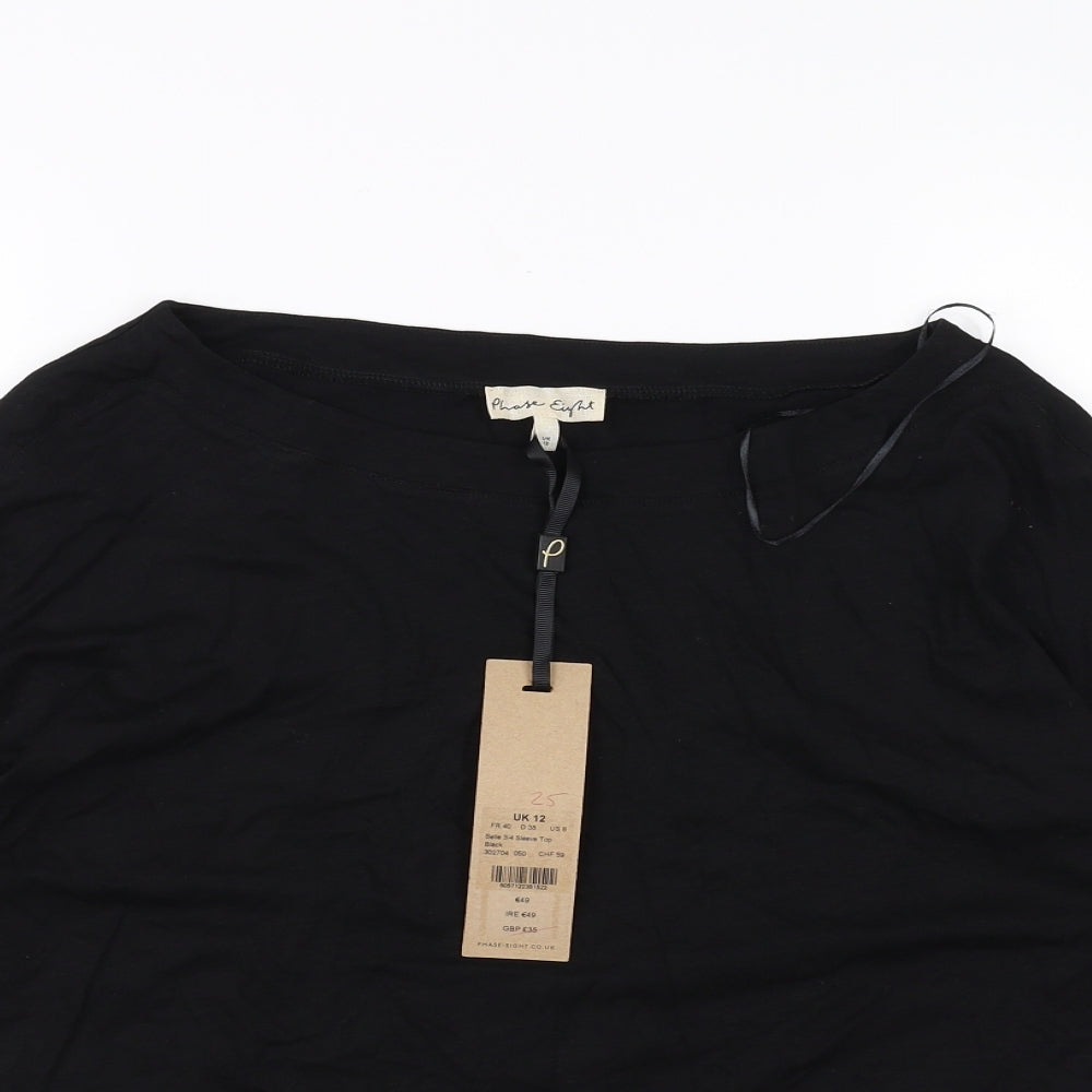 Phase Eight Womens Black   Basic T-Shirt Size 12