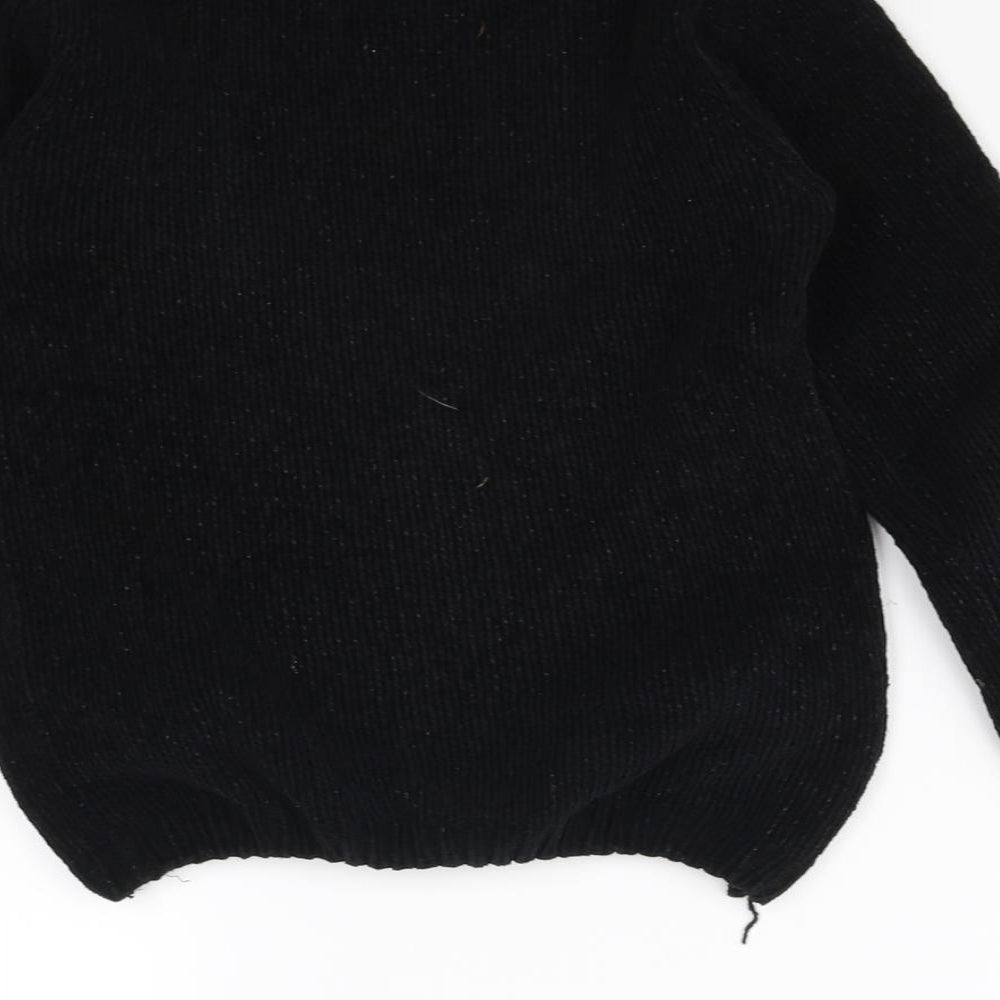 George Girls Black   Pullover Jumper Size 6-7 Years
