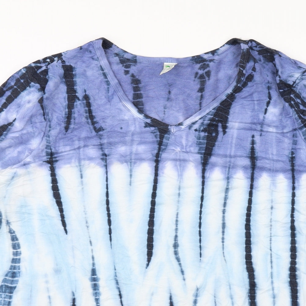 Green Tea Womens Multicoloured Striped  Pullover Jumper Size XL