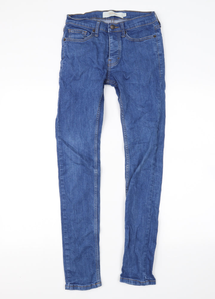 Topman Mens Blue   Straight Jeans Size 28 in L28 in