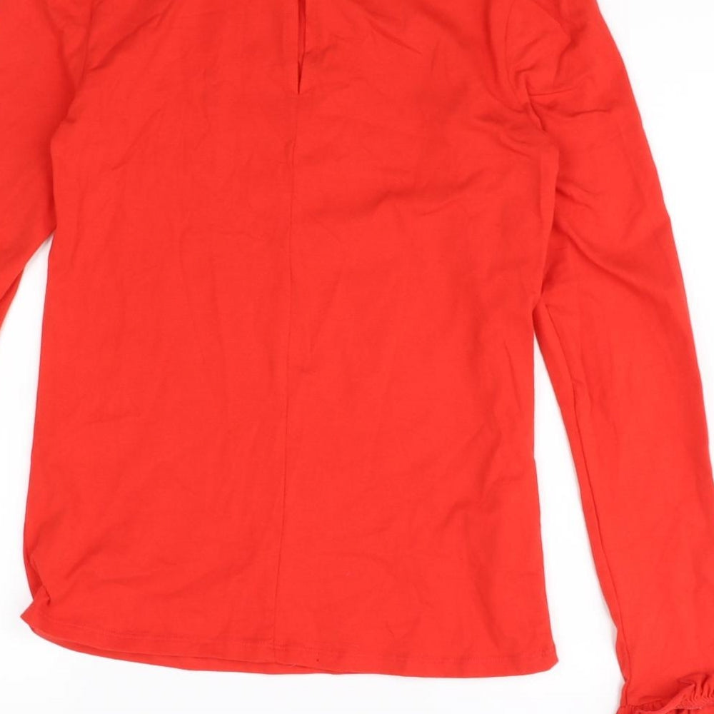 Redhering Womens Red   Basic T-Shirt Size 14