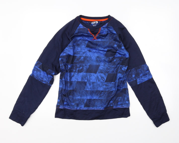 Preworn Boys Blue Pullover Sweatshirt Size 12 Years