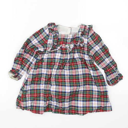 Gap Girls Multicoloured Check  Fit & Flare  Size 18-24 Months