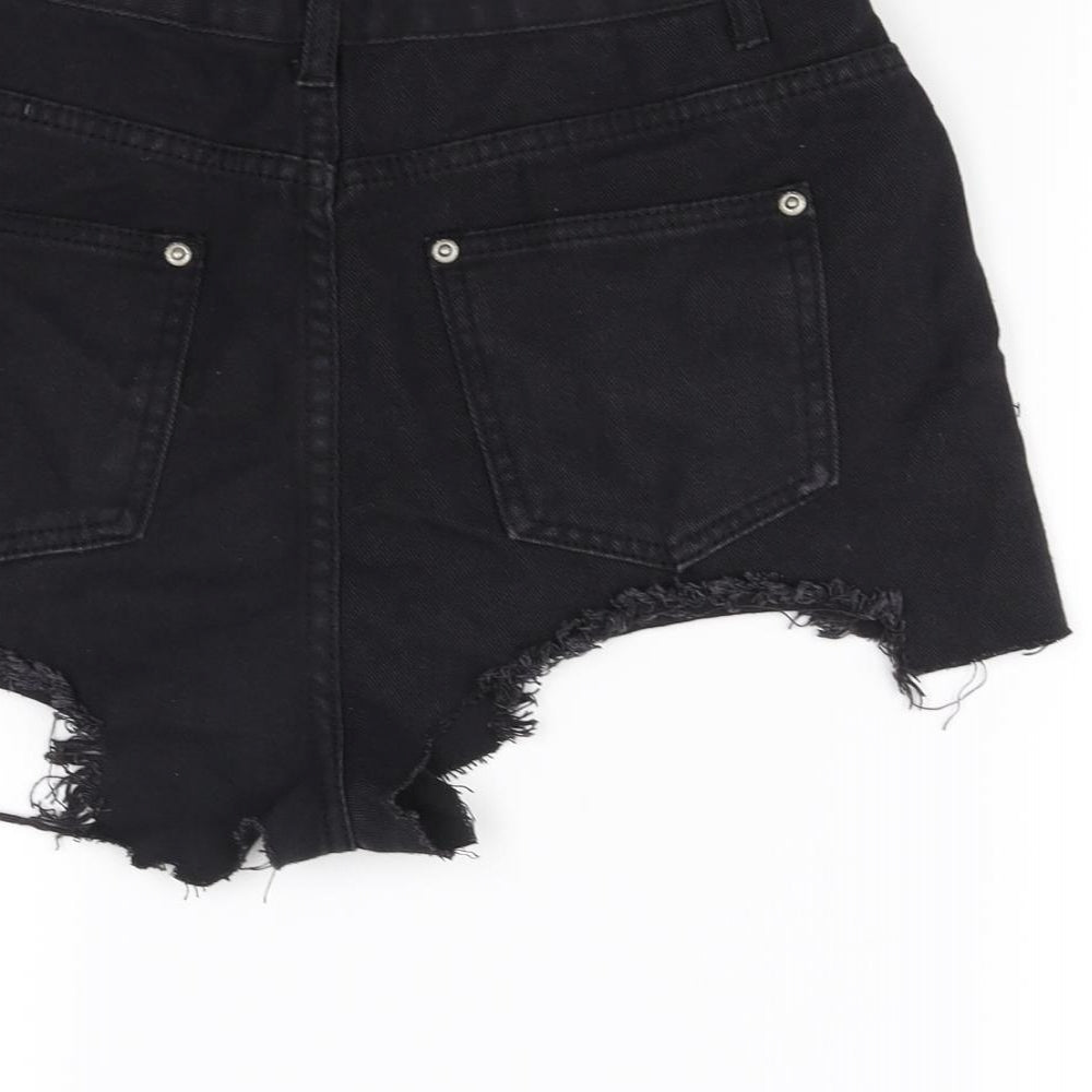 pretty little thing Womens Black   Cut-Off Shorts Size 8