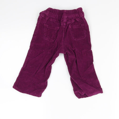 George Baby Purple   Cargo Trousers Size 12-18 Months