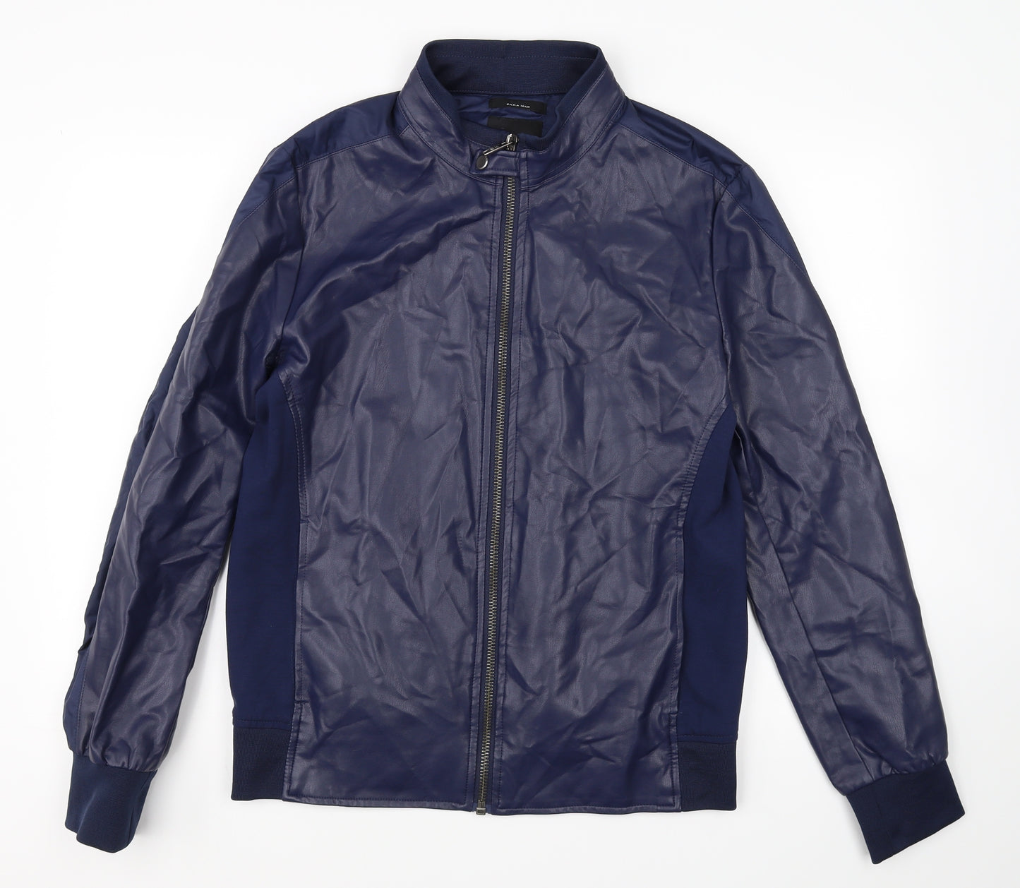 Zara Mens Blue   Jacket Coat Size XL