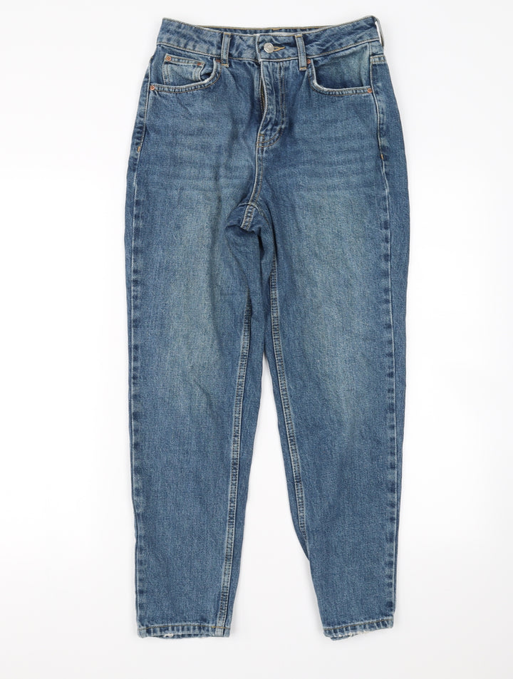 Topshop Womens Blue Straight Jeans Size 26 in L26.5 in