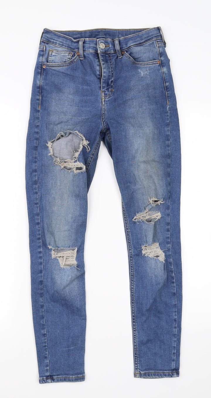 Preworn Womens Blue   Straight Jeans Size 28 in L28 in