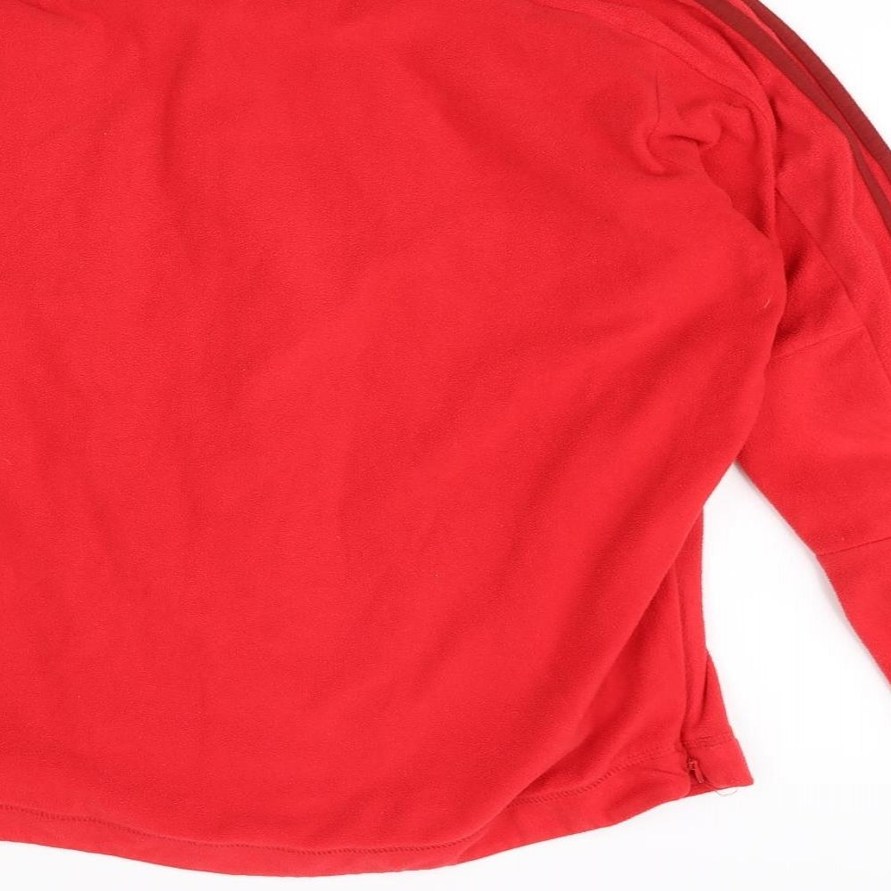 adidas Womens Red   Full Zip Jumper Size 12