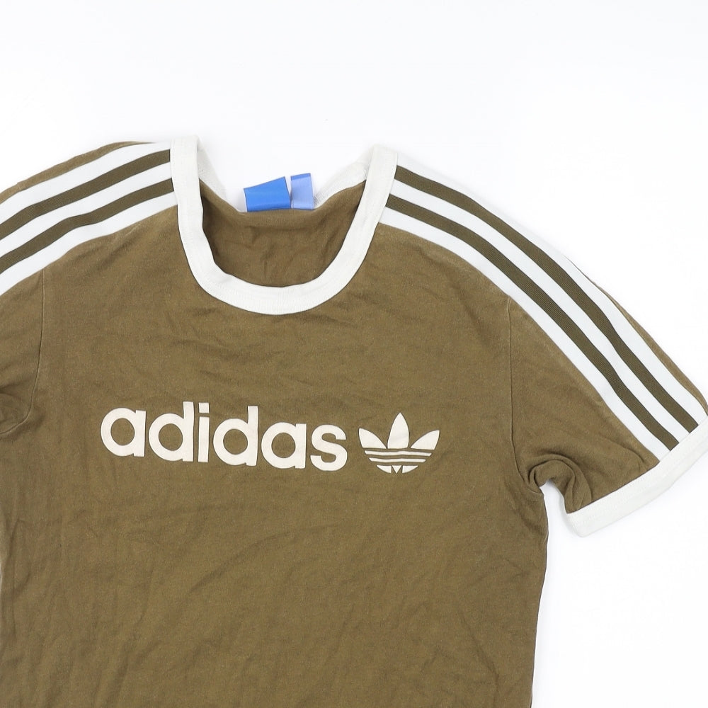 adidas Womens Green   Basic T-Shirt Size S