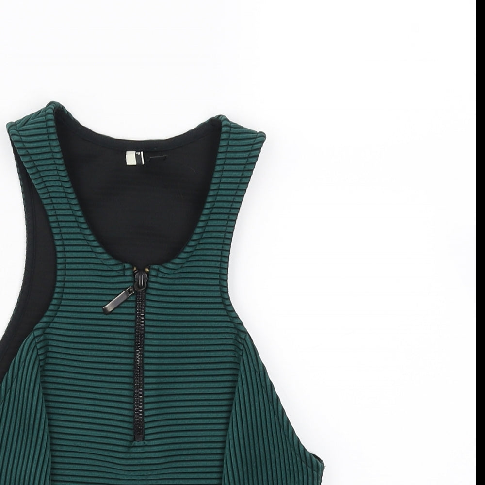 Topshop Womens Green   Cropped Tank Size 6