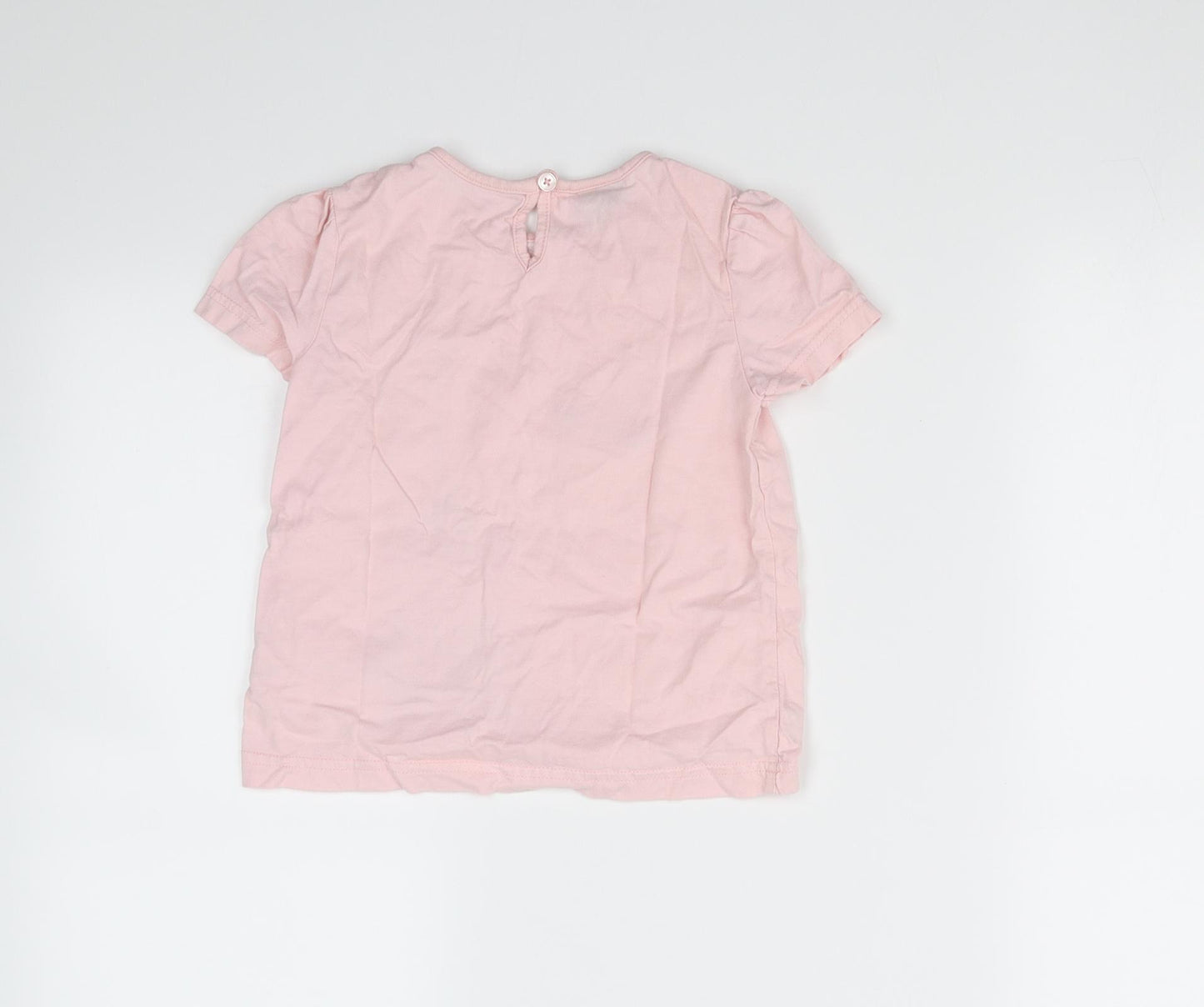 Monsoon Girls Pink   Basic T-Shirt Size 2-3 Years