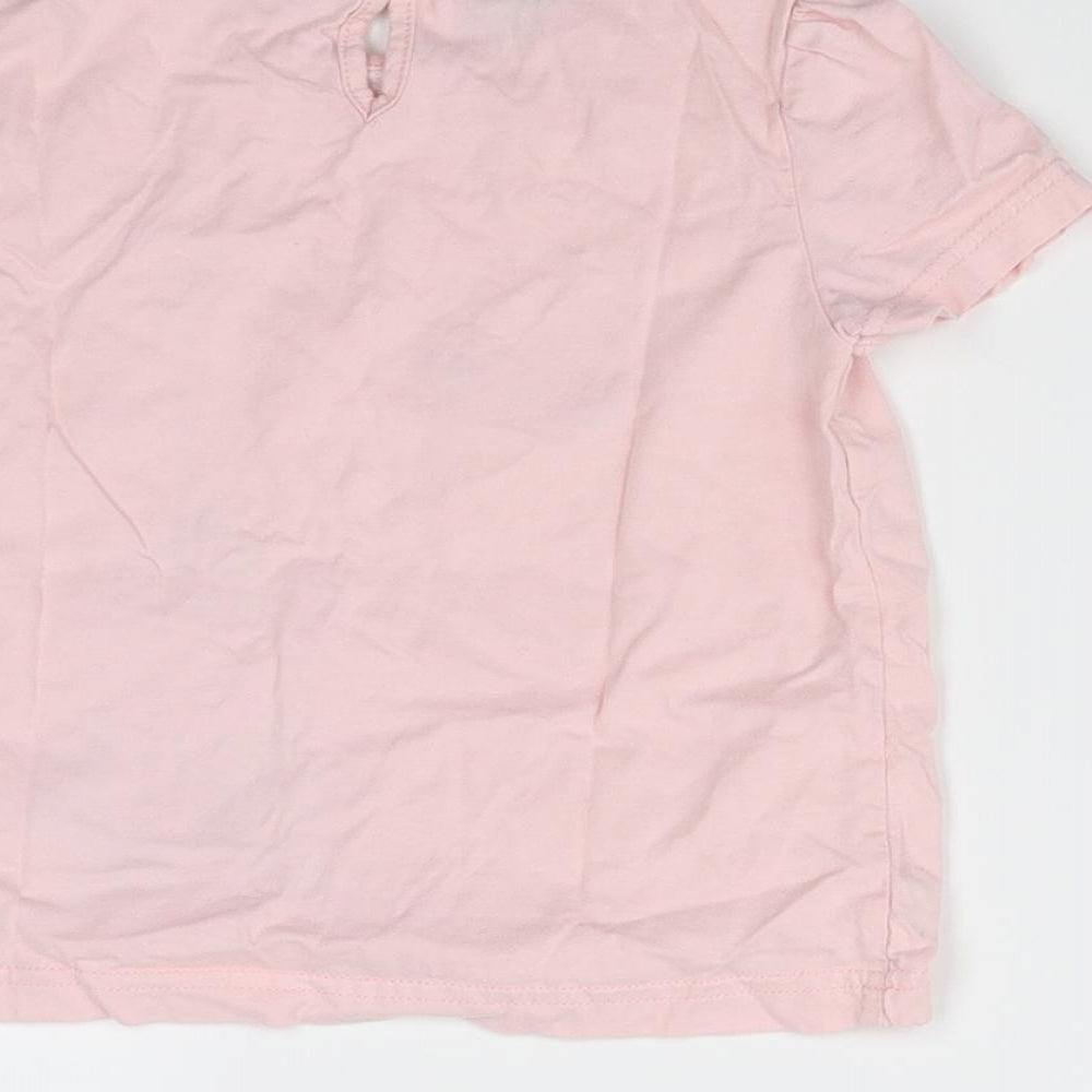 Monsoon Girls Pink   Basic T-Shirt Size 2-3 Years