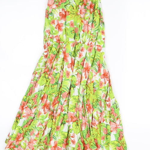 Ruby Rox Womens Green Floral  Fit & Flare  Size M