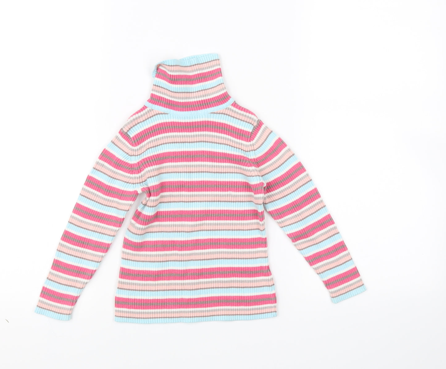 George Girls Multicoloured Striped  Pullover Jumper Size 3-4 Years