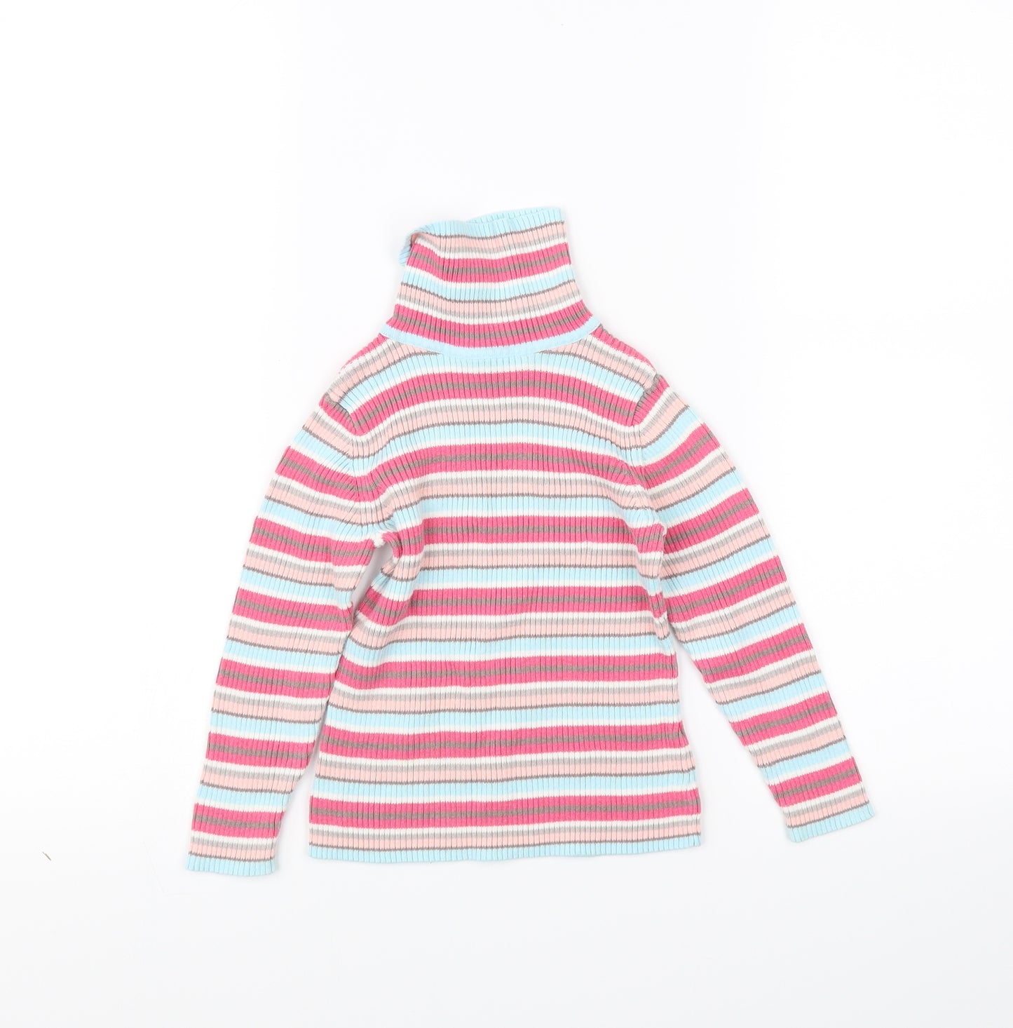 George Girls Multicoloured Striped  Pullover Jumper Size 3-4 Years