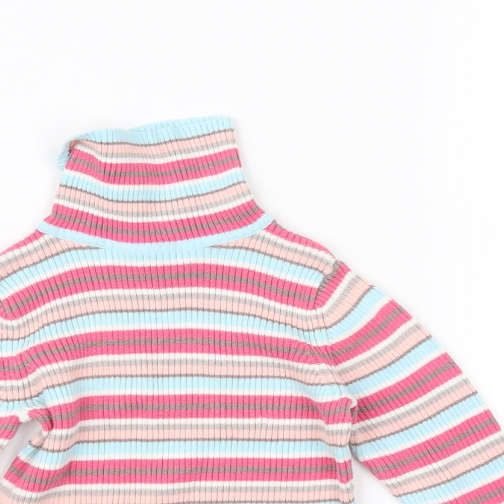 George Girls Multicoloured Striped  Pullover Jumper Size 3-4 Years