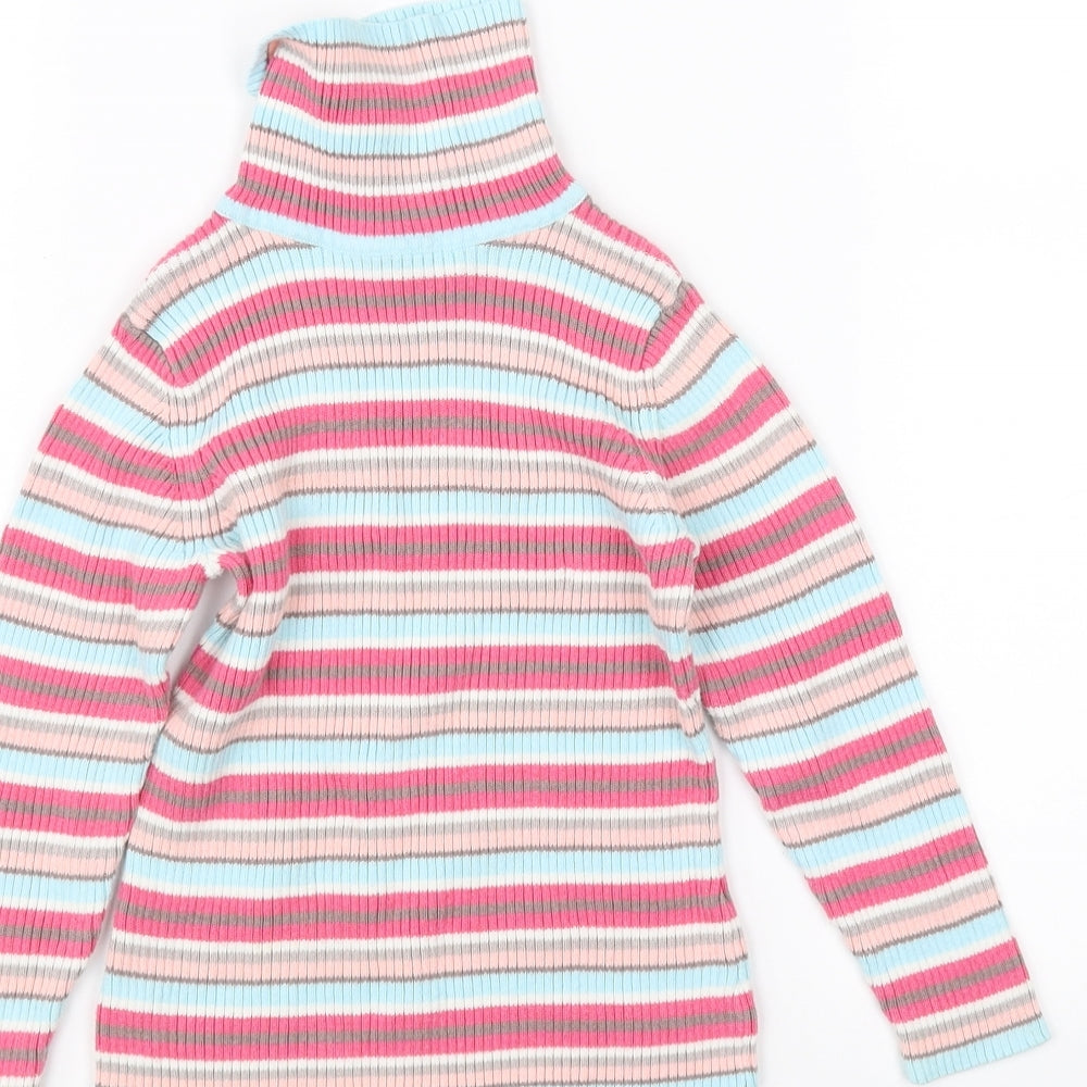 George Girls Multicoloured Striped  Pullover Jumper Size 3-4 Years
