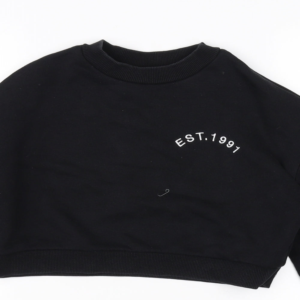 Topshop Womens Black   Pullover Jumper Size 8