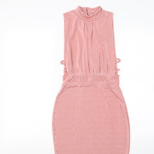 Missguided Womens Pink   Fit & Flare  Size 8