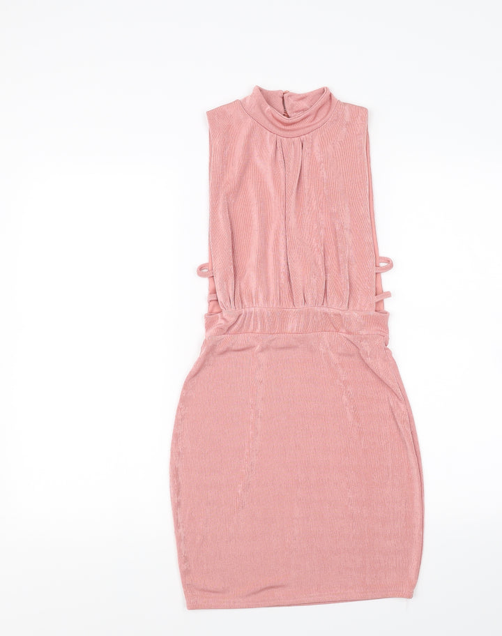 Missguided Womens Pink Fit & Flare Size 8