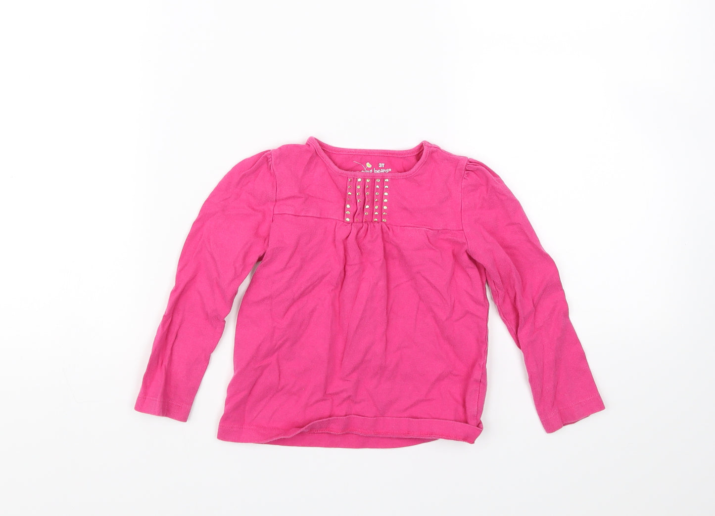Jumping Beans Girls Pink   Basic T-Shirt Size 3 Years