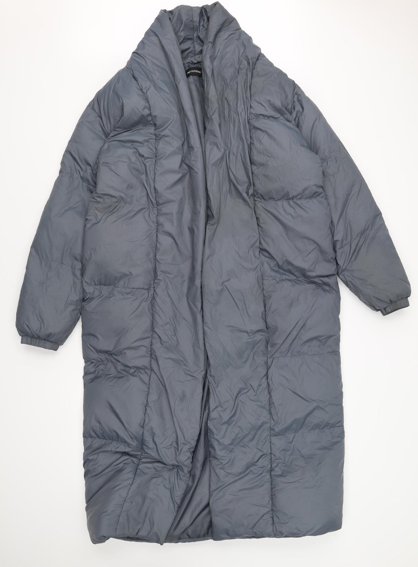 pretty little thing Womens Grey   Puffer Jacket Coat Size 10