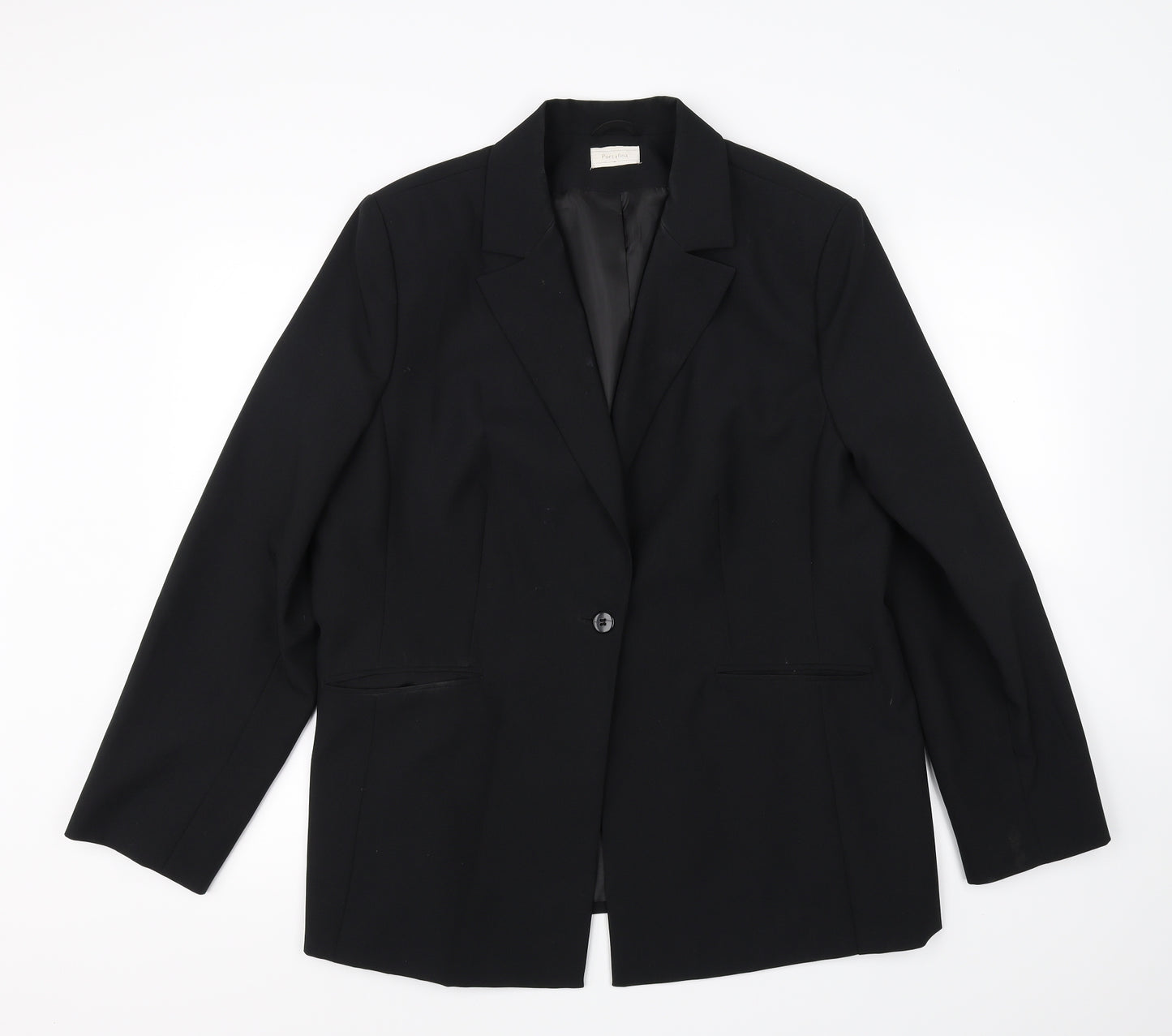 Preworn Womens Black   Jacket Blazer Size 20