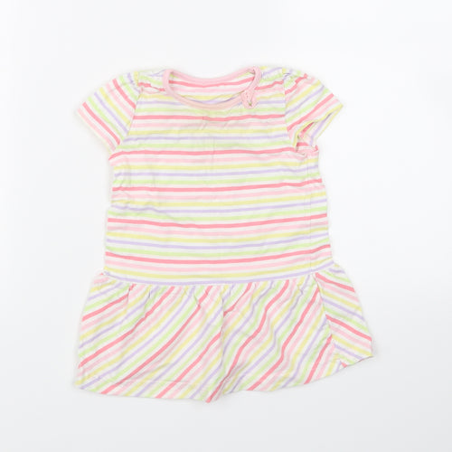 George Girls Multicoloured Striped  Fit & Flare  Size 9-12 Months