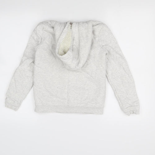 Nutmeg Girls Grey   Full Zip Hoodie Size 11 Years