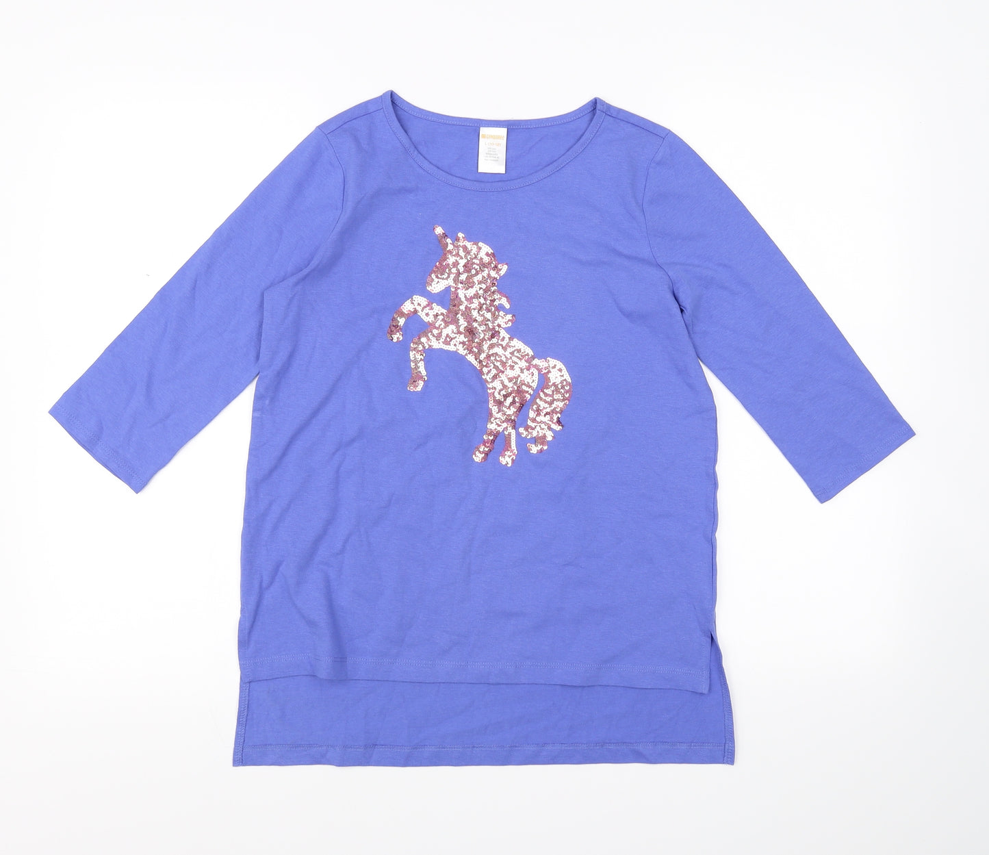 Gymboree Girls Blue   Pullover T-Shirt Size 10 Years  - Unicorn