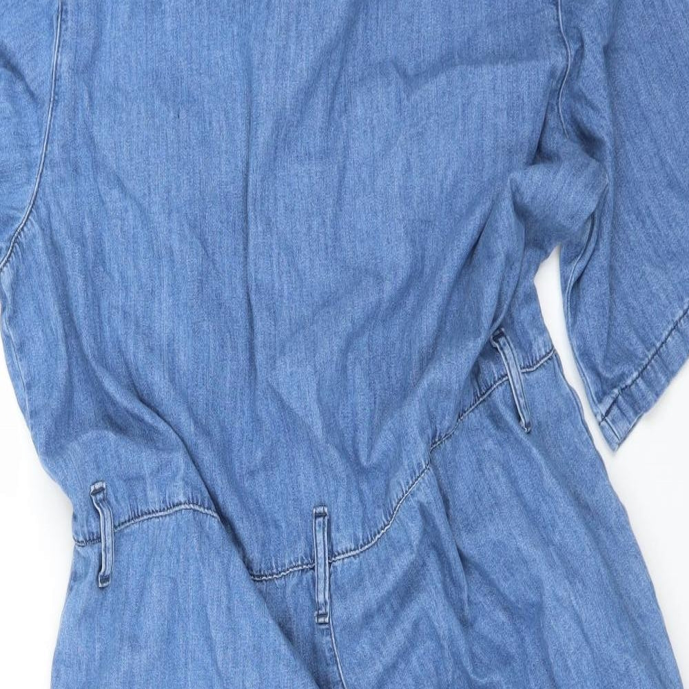 DENIMCO Womens Blue   Coverall One-Piece Size 18