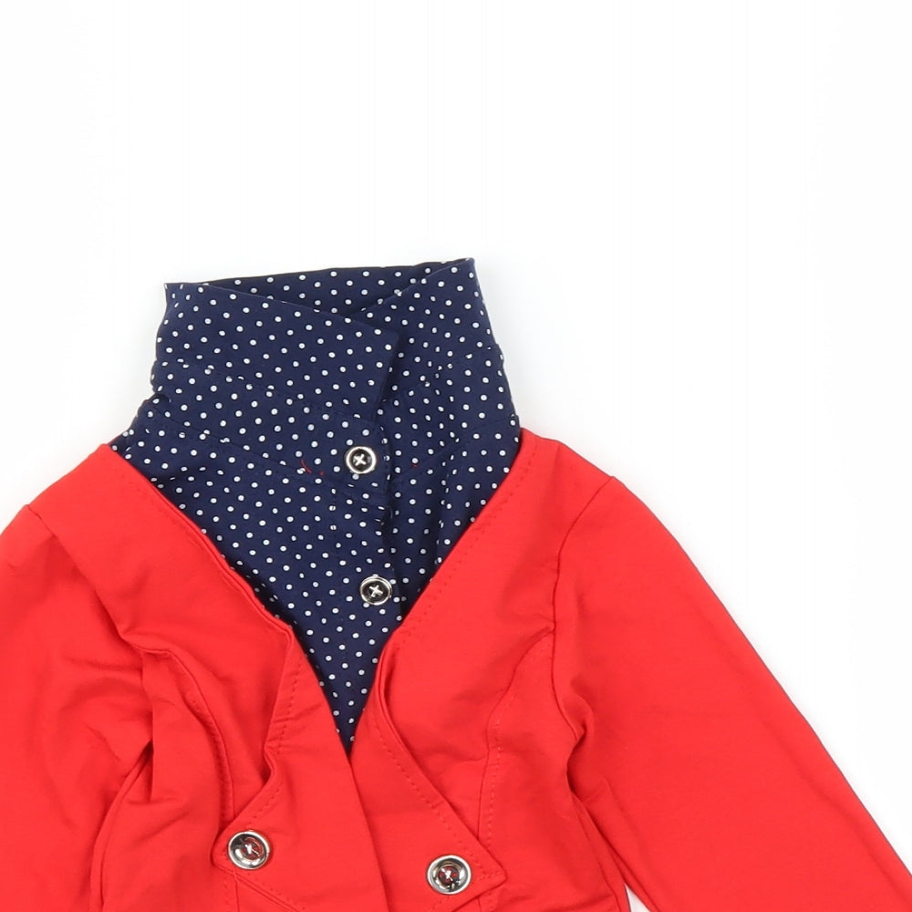Preworn Baby Red   Jacket  Size 18-24 Months