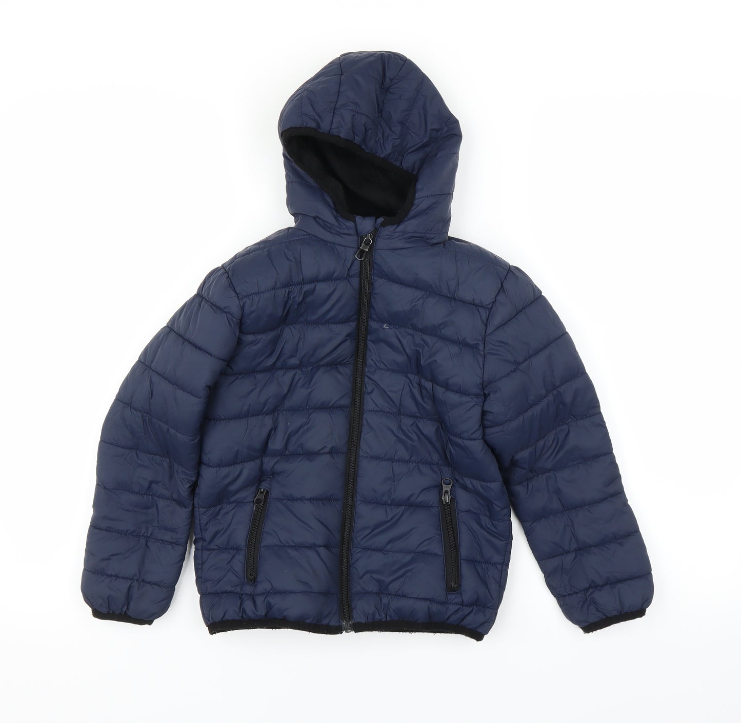 Primark Boys Blue   Puffer Jacket Coat Size 6-7 Years