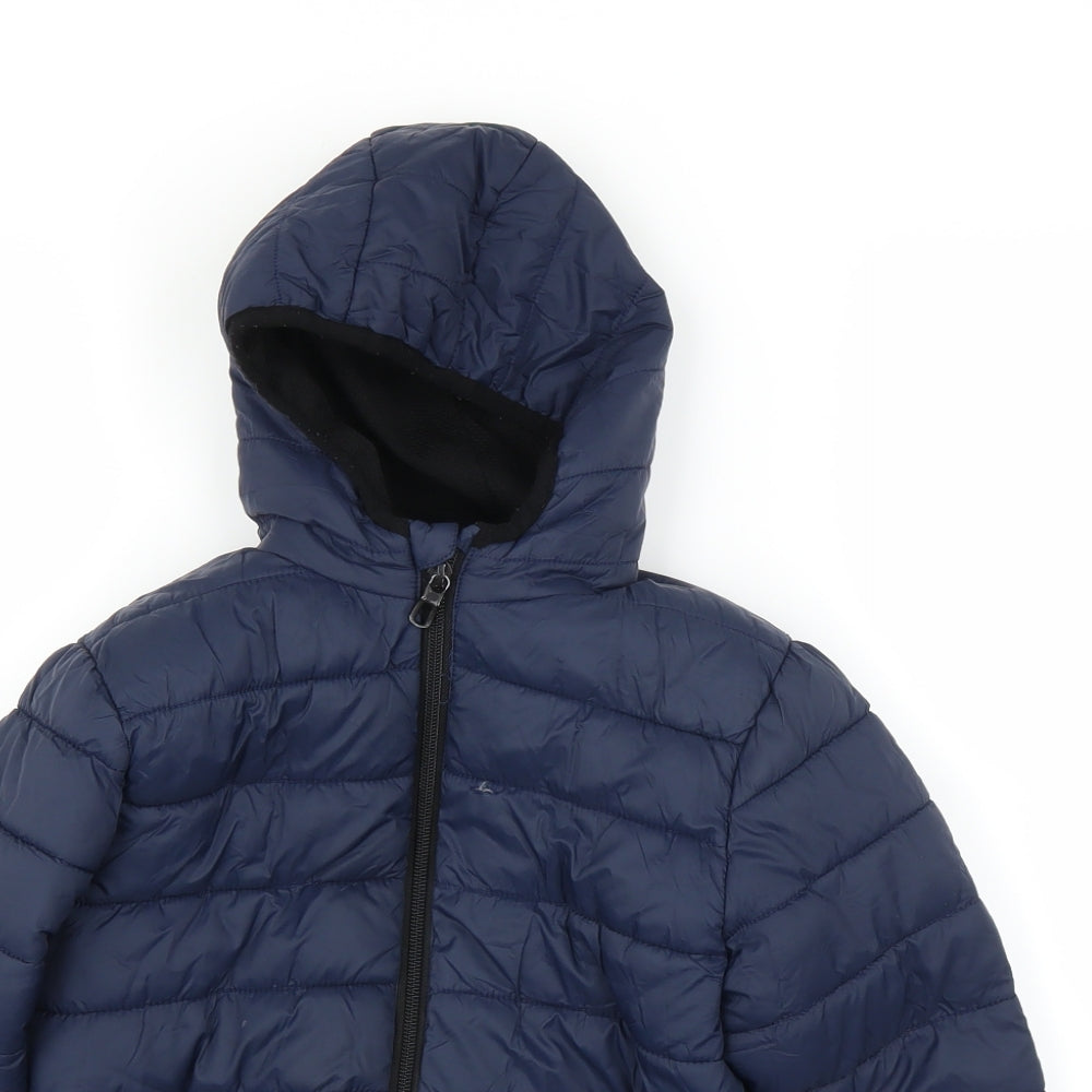 Primark Boys Blue   Puffer Jacket Coat Size 6-7 Years