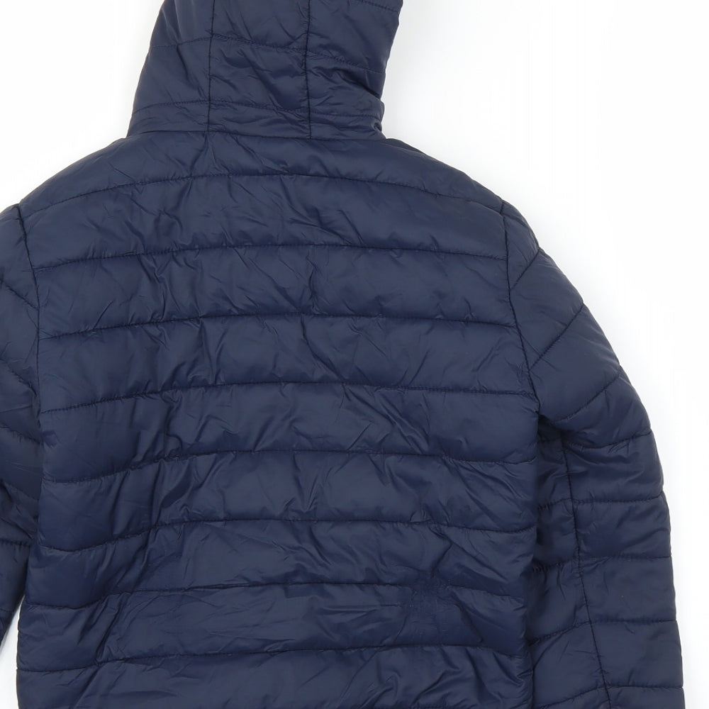 Primark Boys Blue   Puffer Jacket Coat Size 6-7 Years