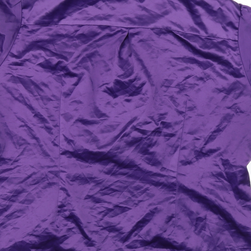 F&F Womens Purple   Basic Button-Up Size 22