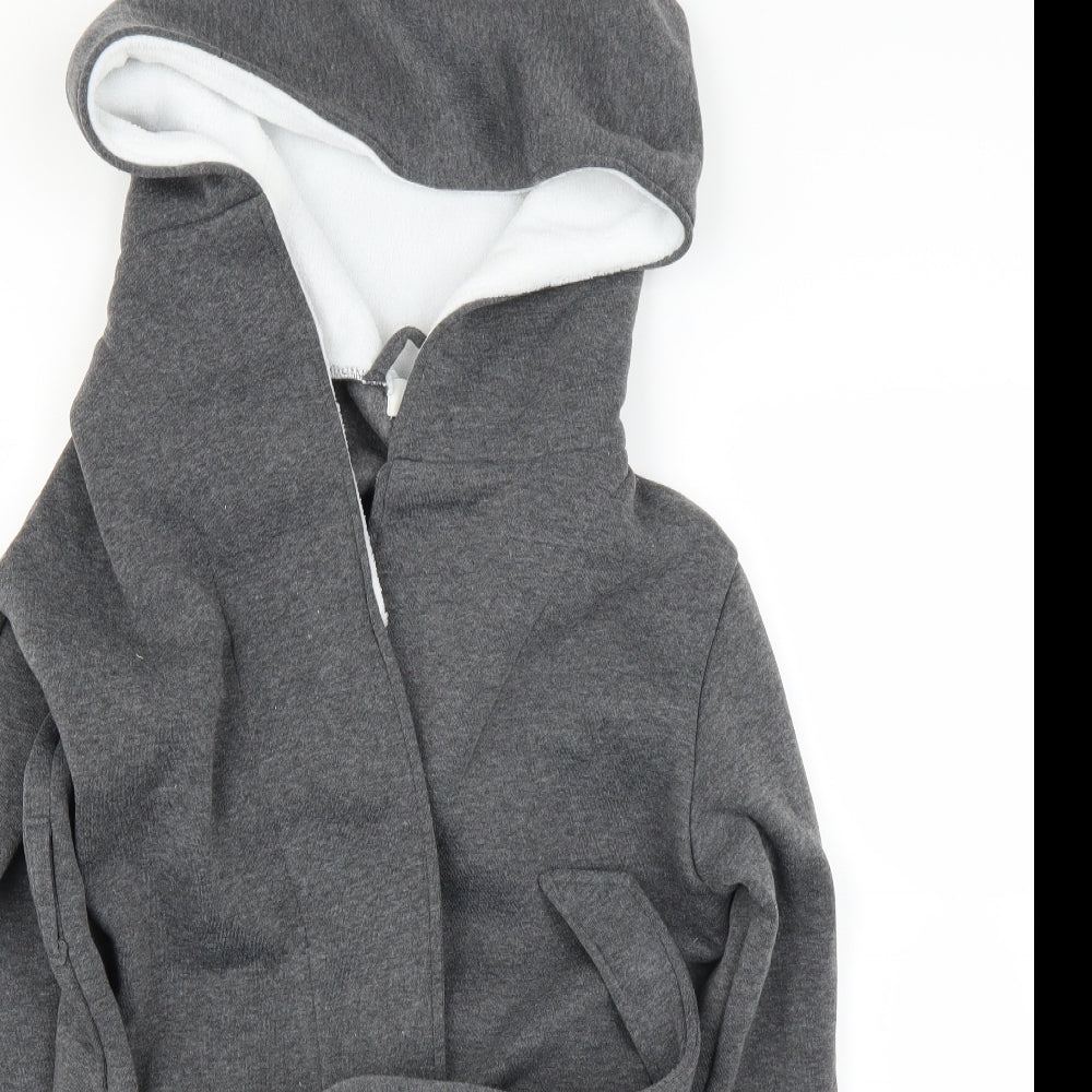 Avon Womens Grey Solid  Top Robe Size 8